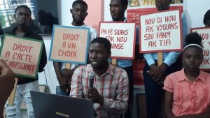 AYITI: Nan komin Laskawobas, VBG- COSADH prezante yon konferans pou laprès nan jounen entènasyonal dwa moun nan