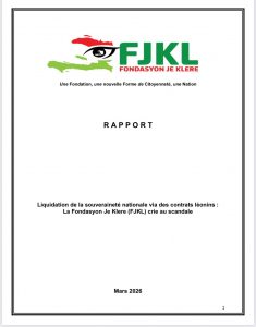 Konstriksyon prizon pou 85 milyon dola pou 50 ane angajman, finansman inivèsite prive : FJKL soulve kestyon sou kontra Leta a