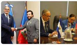 Otorite tranzisyon yo an Ayiti ki envite nan envestiti kèk eli nan Chili rankontre tou ak dirijan Salvadò